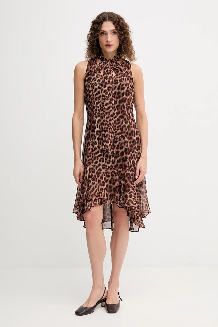 Φόρεμα Dkny DD5G2M24 καφέ AW25