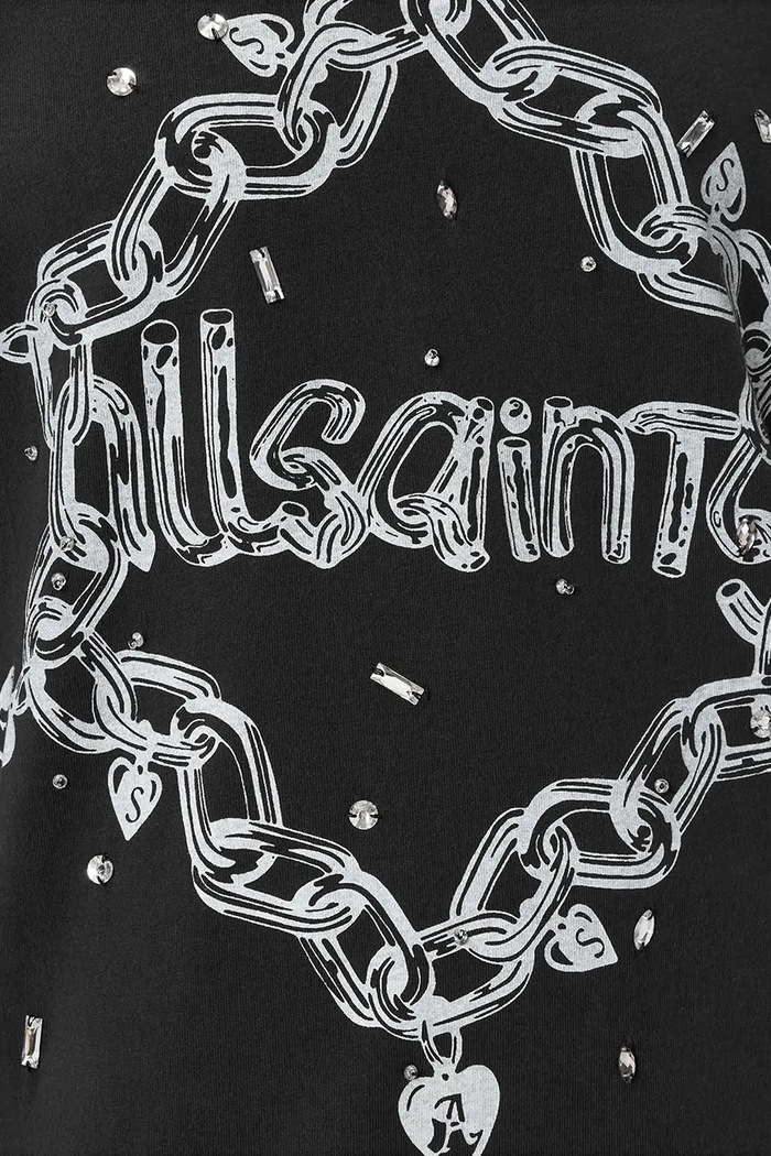 Oblečení Bavlněné šaty AllSaints DRIP W082DD černá