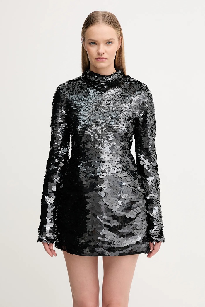 Šaty Sportmax TEFRITE04 flitre čierna 2522626014600