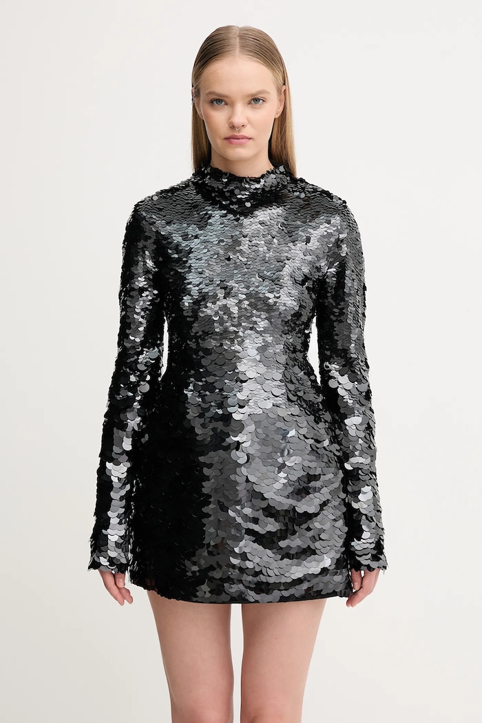 Šaty Sportmax TEFRITE04 flitre čierna 2522626014600