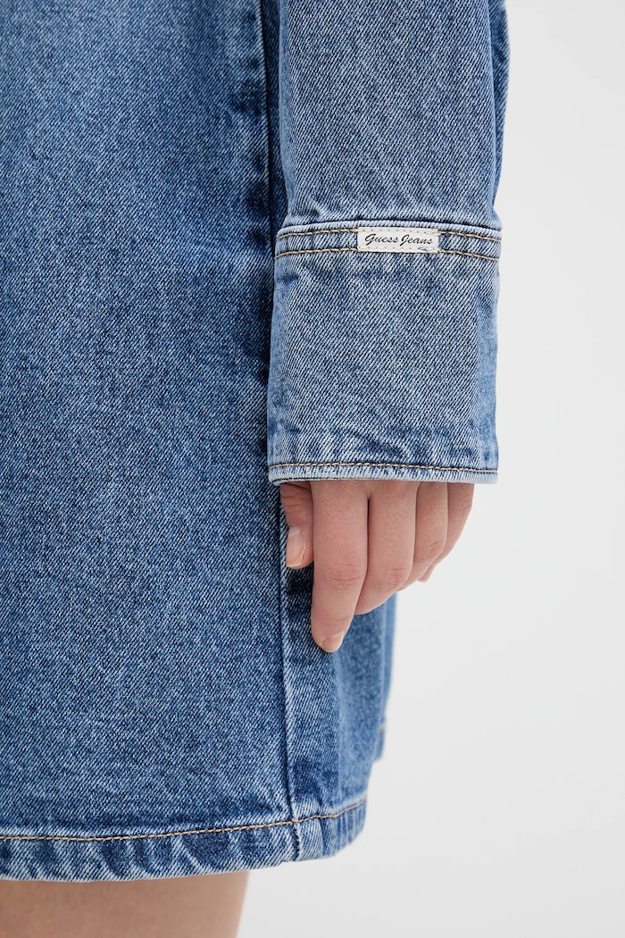 Guess Jeans sukienka jeansowa W5BK48.D5M48 niebieski