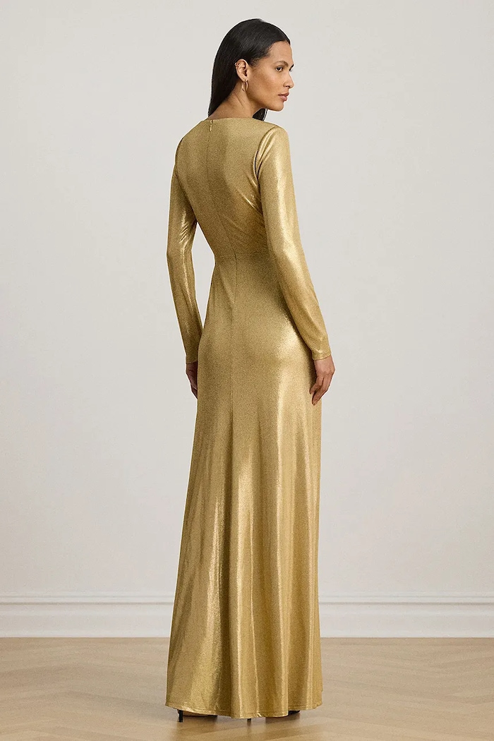 Lauren Ralph Lauren sukienka 253979967 złoty AW25