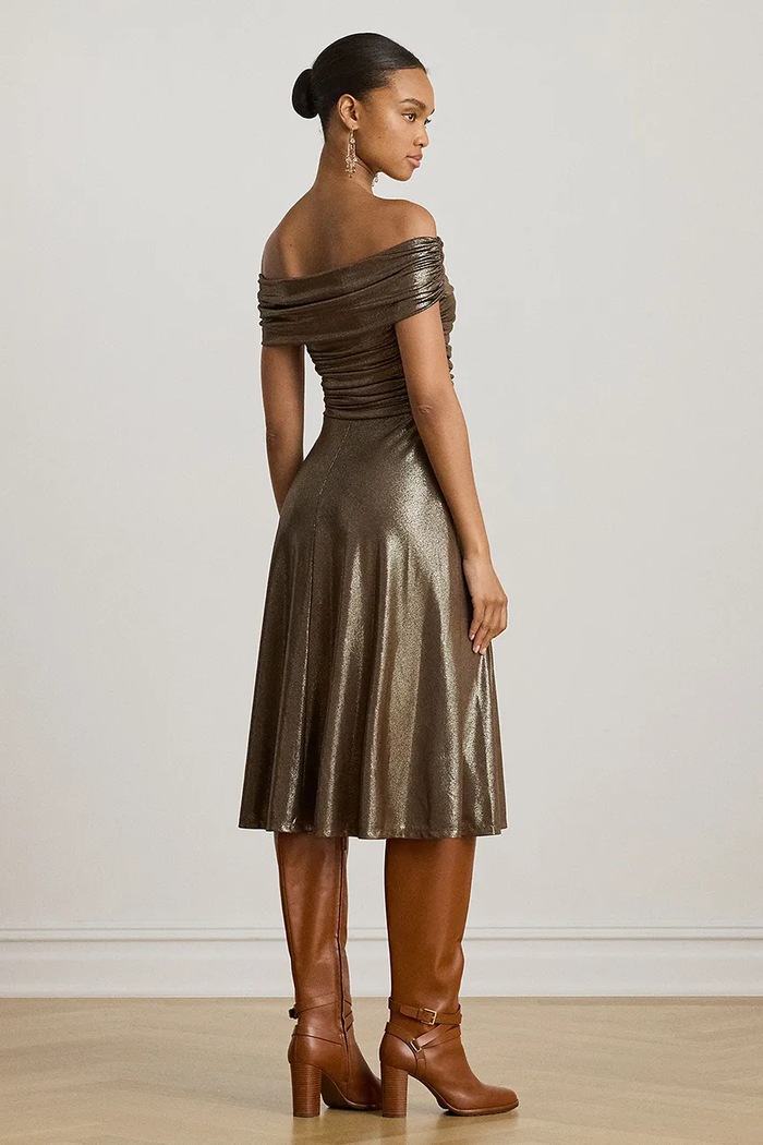 Šaty Lauren Ralph Lauren 253982168 zlatá AW25