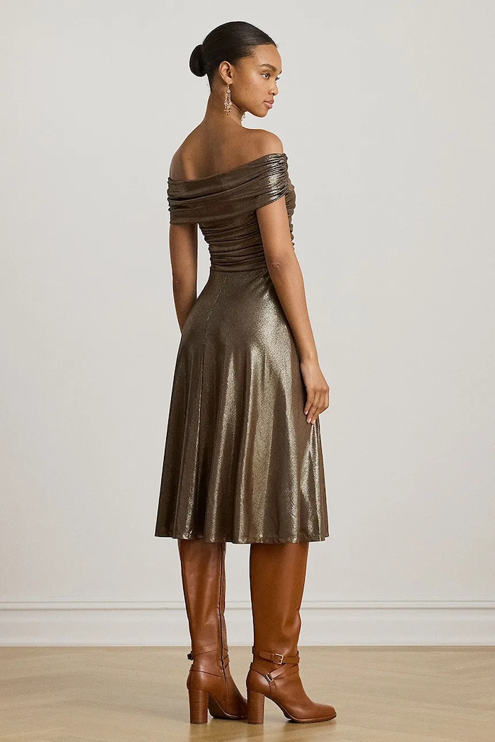 Šaty Lauren Ralph Lauren 253982168 zlatá AW25