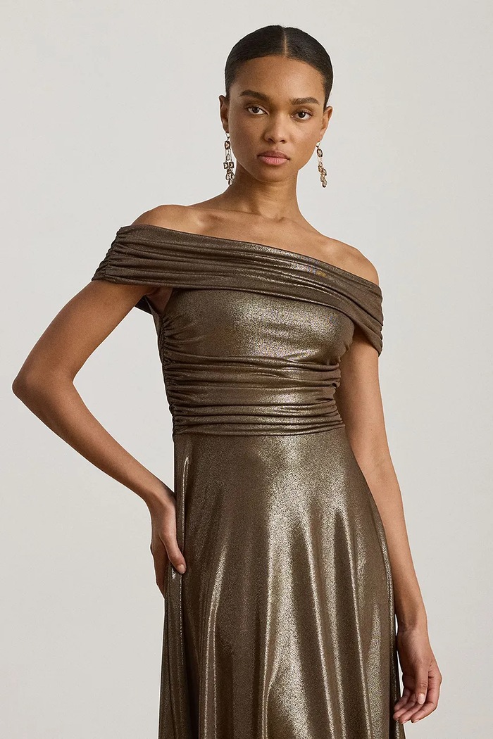 Oblečenie Šaty Lauren Ralph Lauren 253982168 zlatá