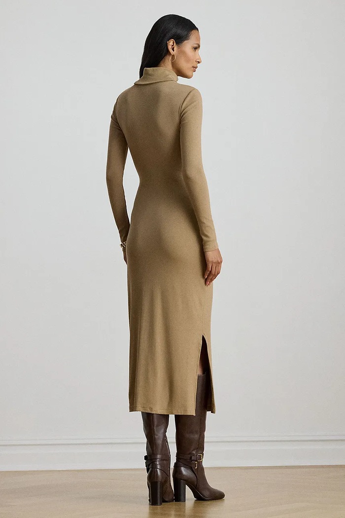 Φόρεμα Lauren Ralph Lauren 200980028 μπεζ AW25