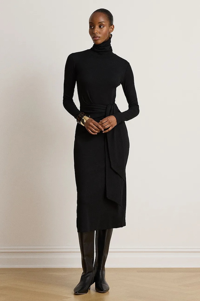 Lauren Ralph Lauren Sukienka z bawełną czarny 200980028