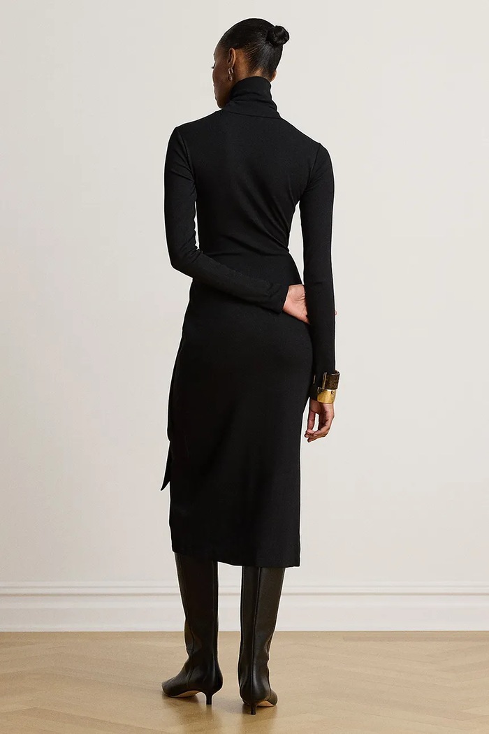 Lauren Ralph Lauren Sukienka z bawełną 200980028 czarny AW25