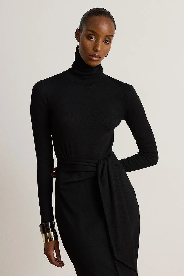 Odzież Lauren Ralph Lauren Sukienka z bawełną 200980028 czarny