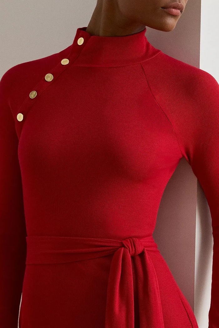 Haljina Lauren Ralph Lauren crvena 200980036