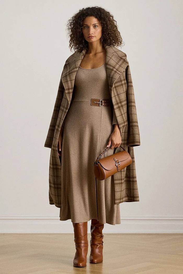 Lauren Ralph Lauren sukienka 200980038 beżowy