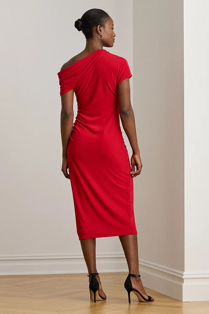 Lauren Ralph Lauren rochie 200980223 rosu AW25