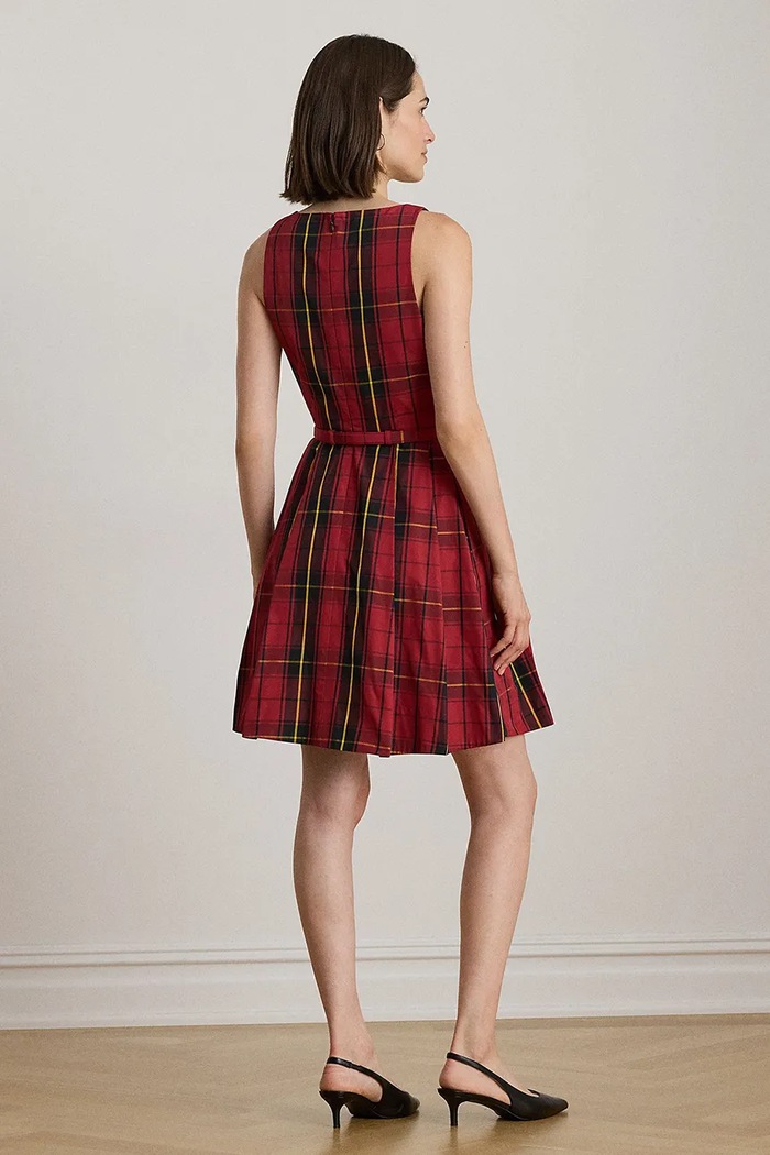 Obleka Lauren Ralph Lauren 253979940 rdeča AW25
