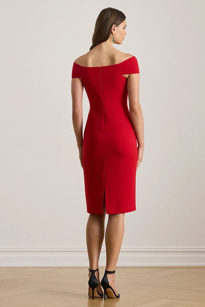Lauren Ralph Lauren sukienka 253982167 czerwony AW25