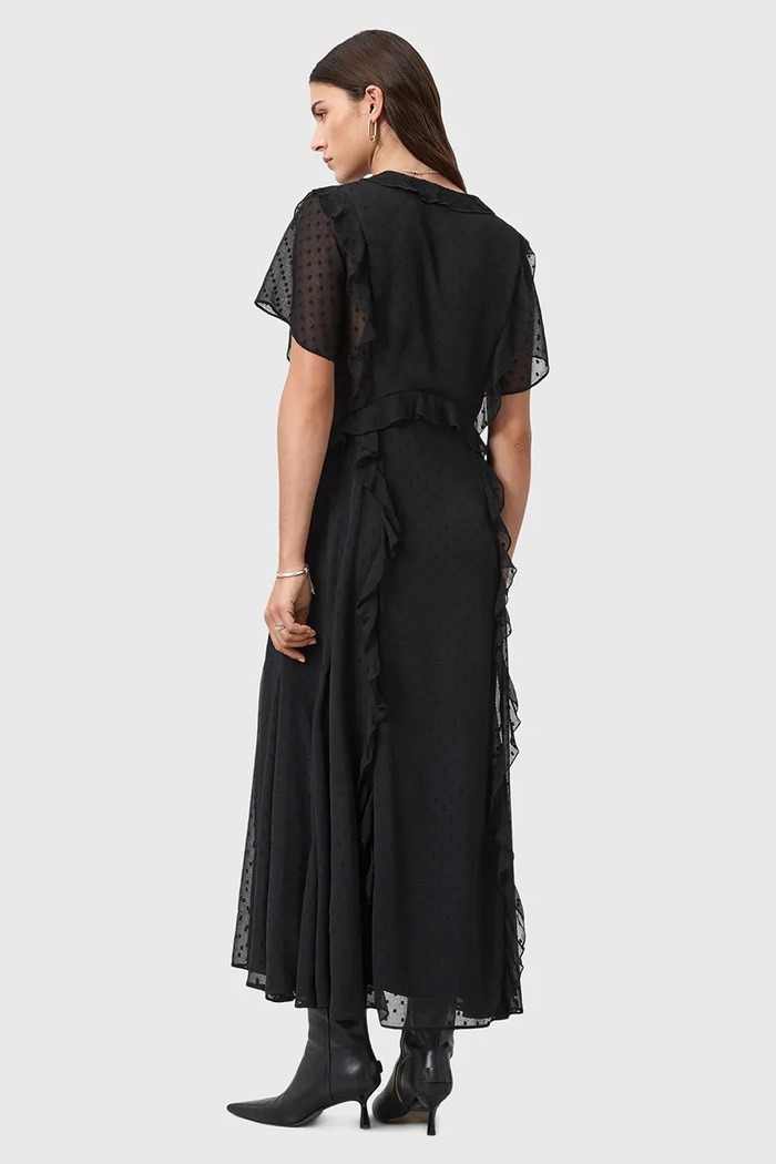 AllSaints sukienka MARI W016DD czarny