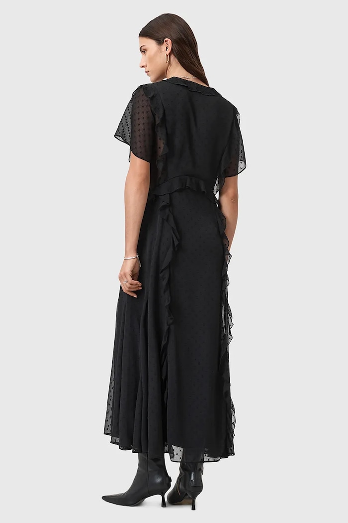 AllSaints sukienka MARI W016DD czarny