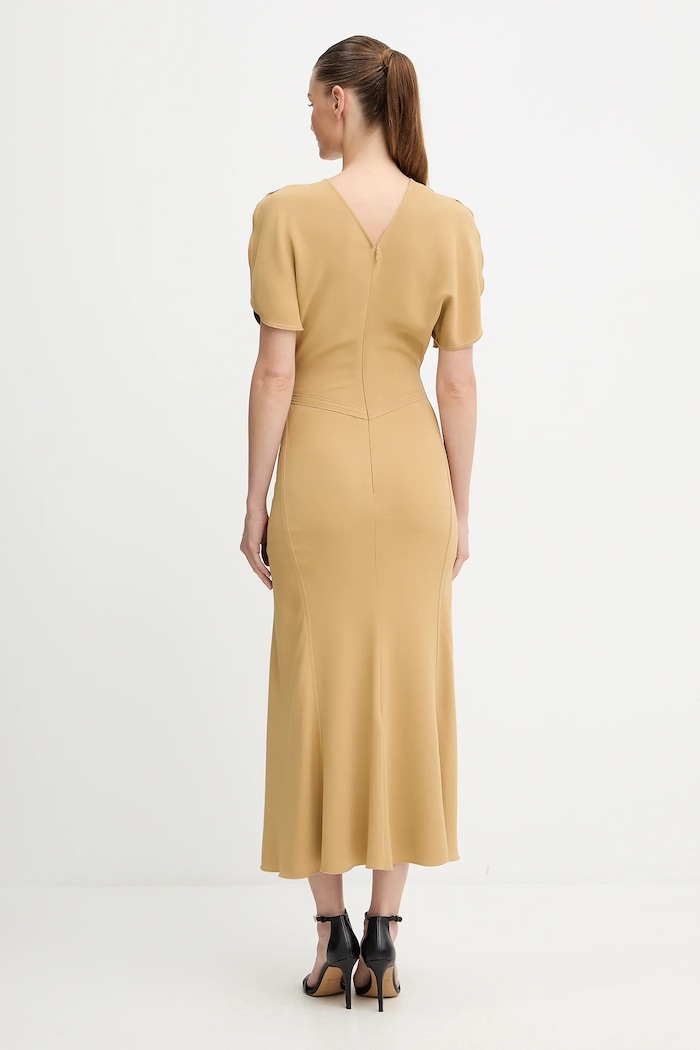 Дрехи Рокля Victoria Beckham 1425WDR005227C бежов