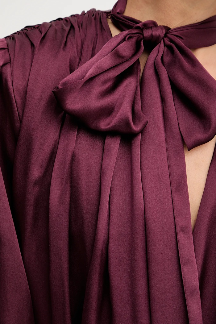 Rotate vestito in seta 1146532734 granata