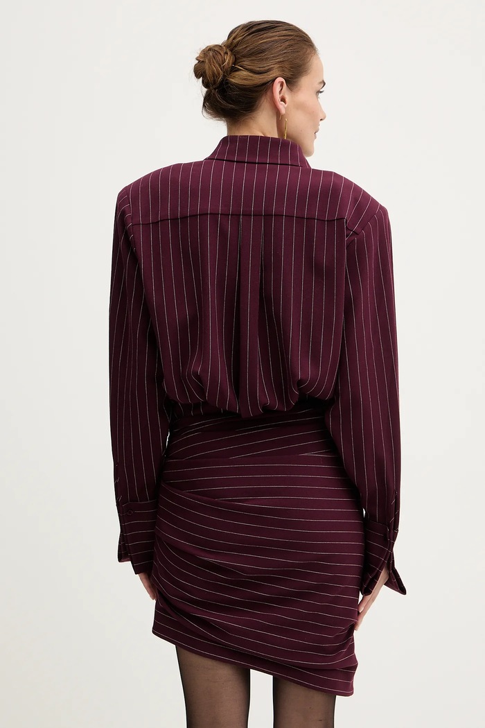 Îmbrăcăminte Retrofete rochie Narine FW24.10168 burgundia