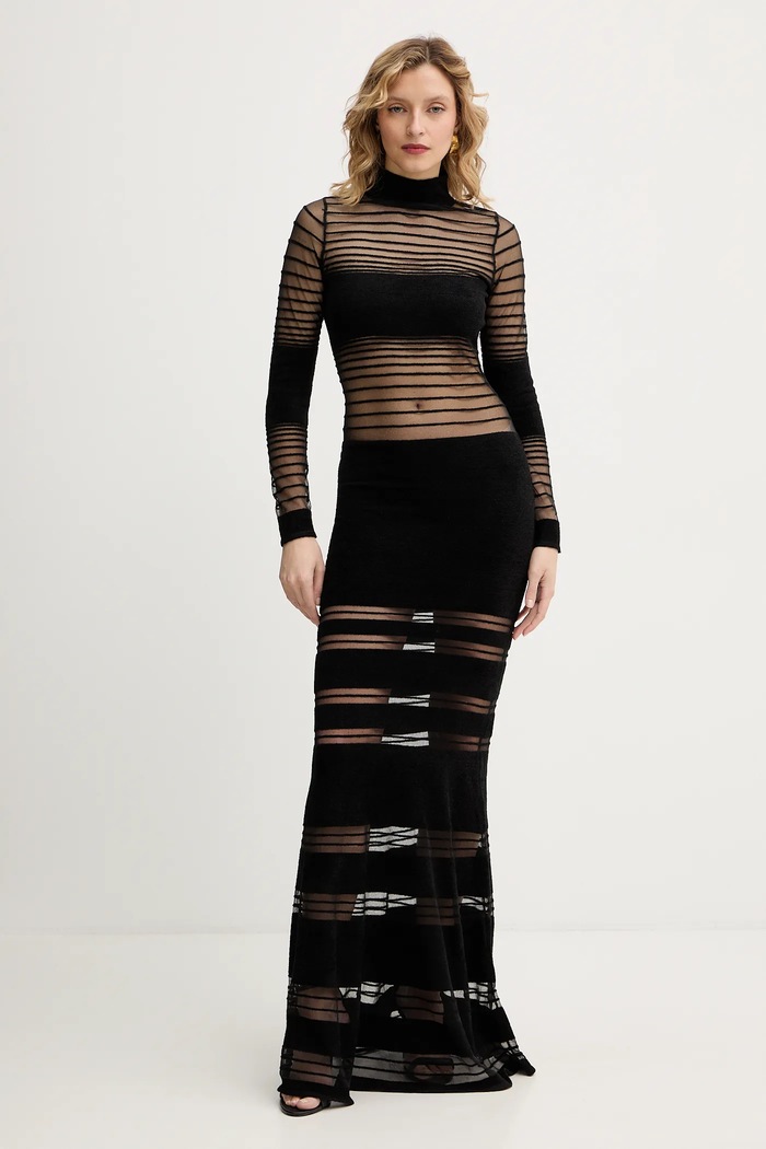 Šaty Retrofete Johanne pletenina čierna R.FW25.11850.17