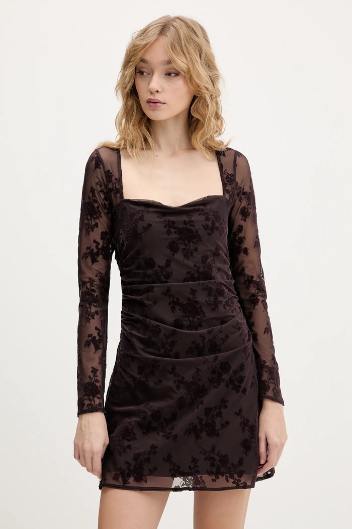 Abercrombie & Fitch rochie mini burgundia KI159.6339.404