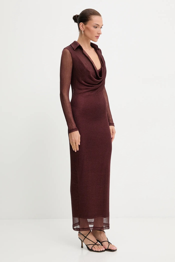Bardot rochie 59613DB1 burgundia AW25