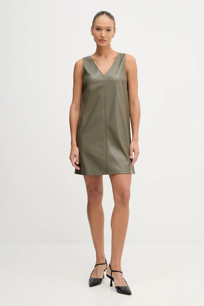 United Colors of Benetton sukienka 4M3CDV0BY zielony AW25