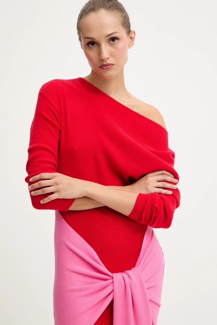Never Fully Dressed rochie rosu NFDKN737