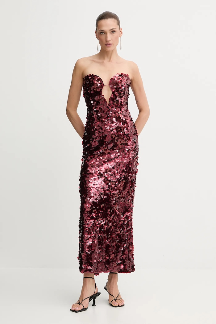 Bardot vestito mini rosso 59946DB1