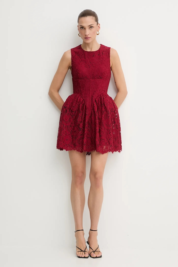 Bardot Rochie 60091DB burgundia AW25