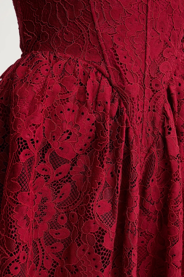 Rochie Bardot burgundia 60091DB