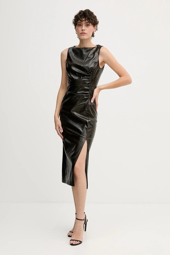 Рокля Sisley 44WKL0033 кафяв AW25