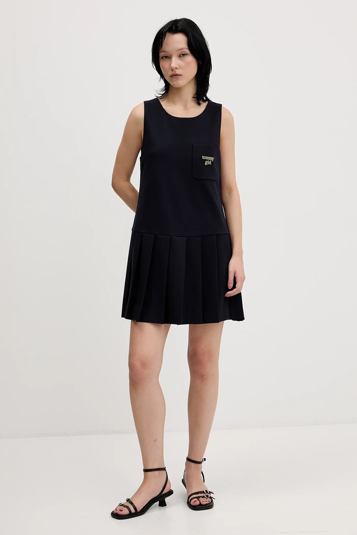Šaty Tommy Jeans DW0DW22496 tmavomodrá AW25