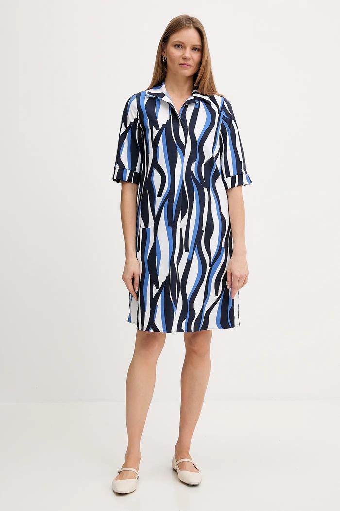 Joseph Ribkoff rochie 251294 albastru AW25