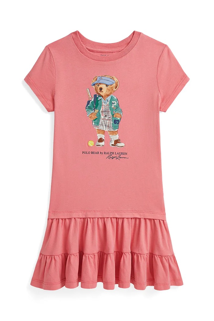 Polo Ralph Lauren sukienka midi różowy 312971130001