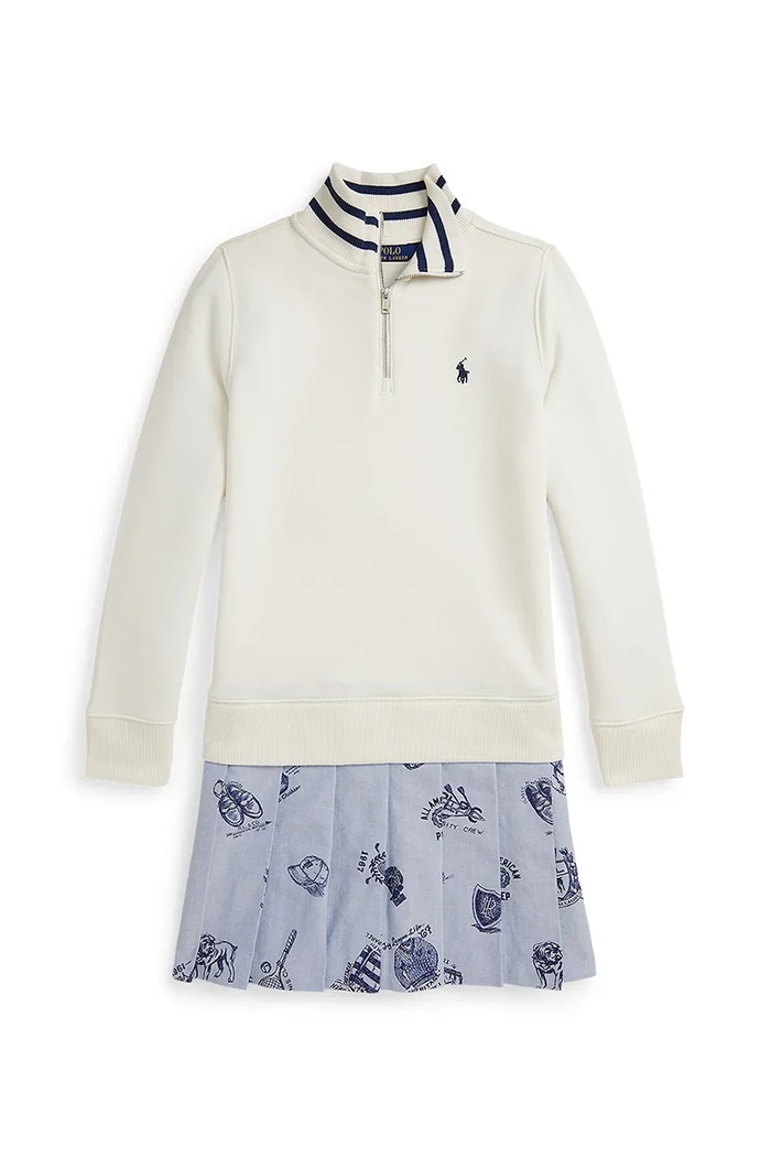 Šaty Polo Ralph Lauren so zapínaním biela 313970998001