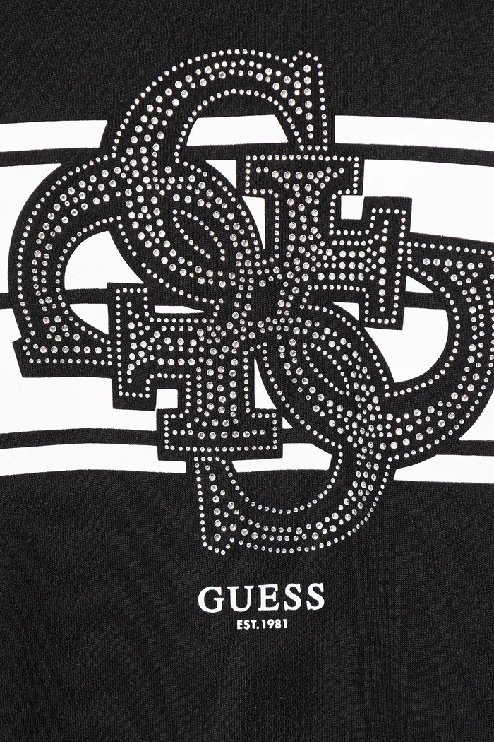 Dievča Dievčenské bavlnené šaty Guess J5YK04.KA6R4.9BYA čierna
