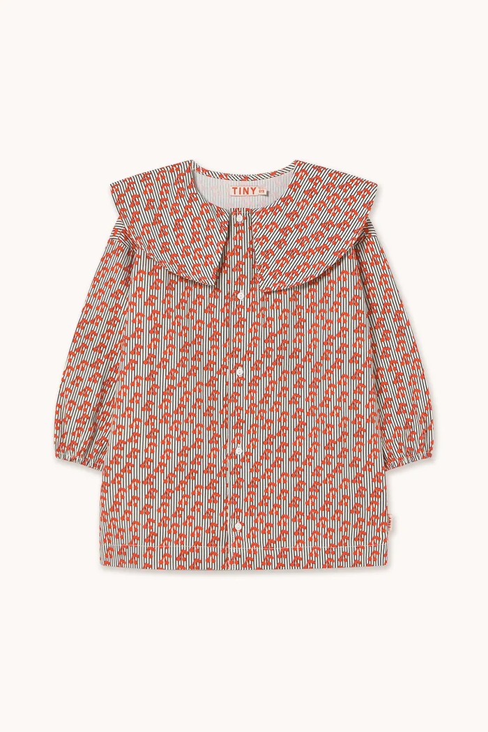 Dievčenské bavlnené šaty Tinycottons CHERRIES WOVEN DRESS AW25.474 ružová AW25