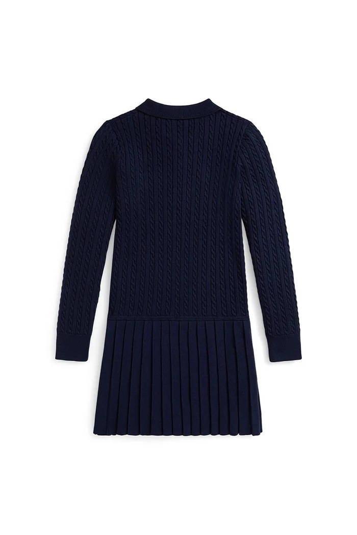 Κοριτσίστικα Παιδικό βαμβακερό φόρεμα Polo Ralph Lauren 313978841001 σκούρο μπλε