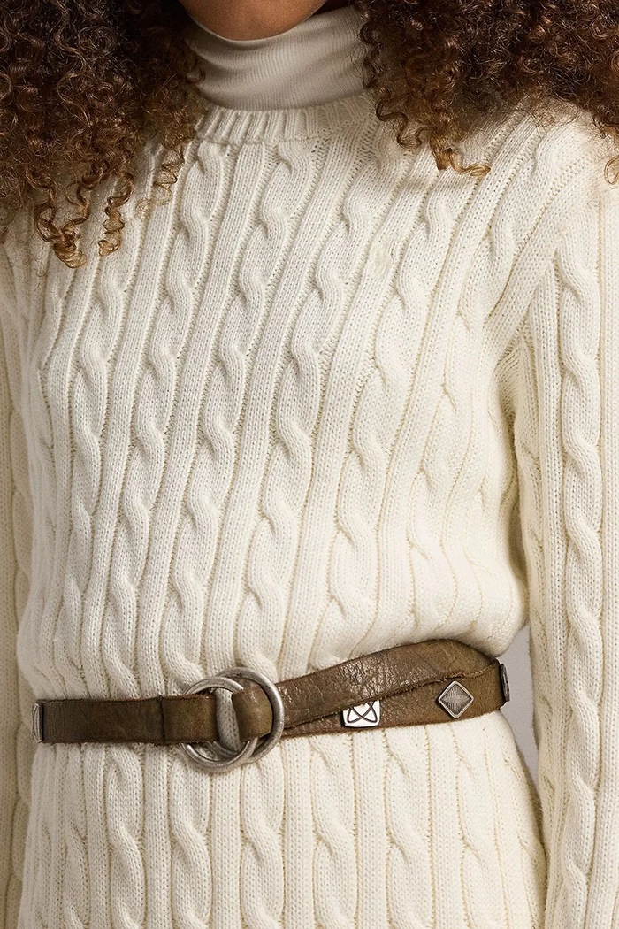 Παιδικό βαμβακερό φόρεμα Polo Ralph Lauren 313978860001 μπεζ