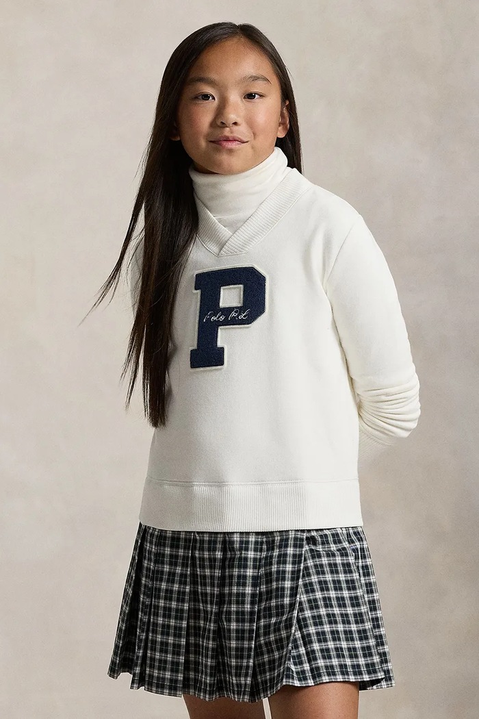 Dívčí šaty Polo Ralph Lauren bílá 313979024001