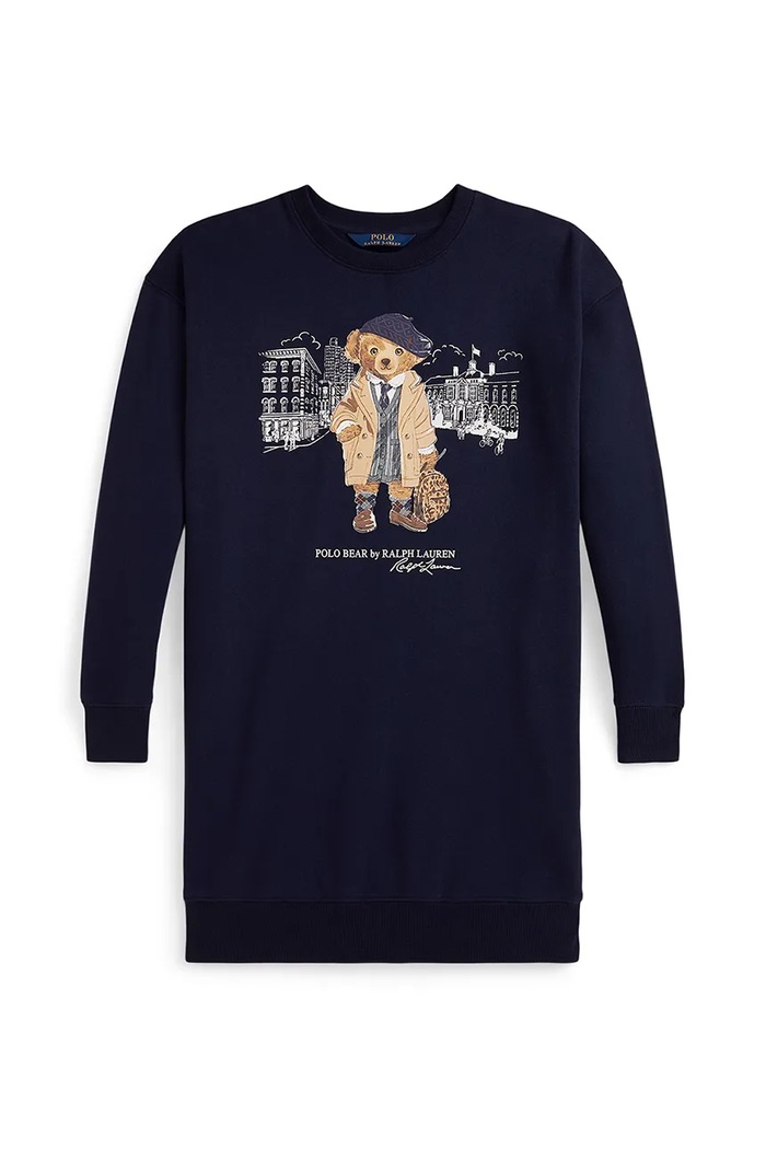 Dievčenské šaty Polo Ralph Lauren 313979036001 tmavomodrá AW25