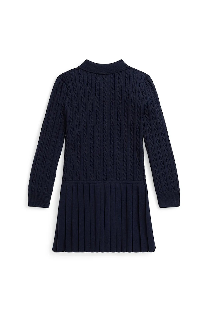 BIMBA Polo Ralph Lauren vestito di cotone bambina 312978841001 blu navy