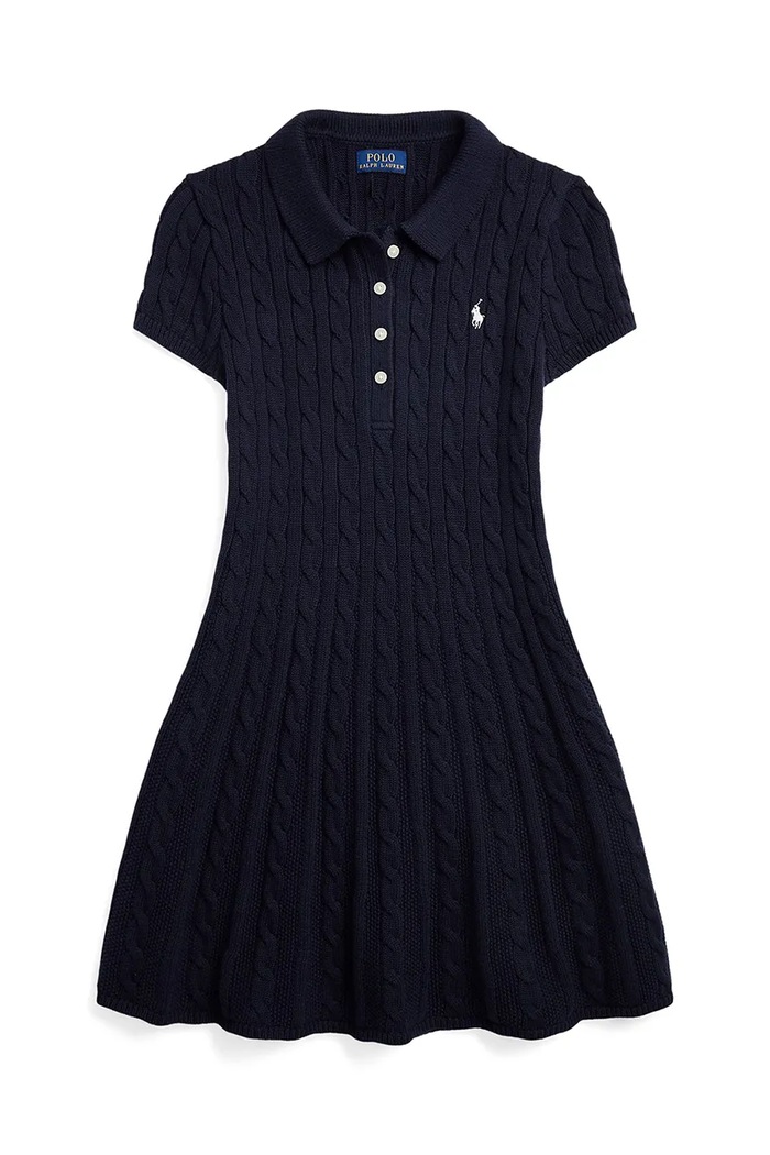 Παιδικό φόρεμα Polo Ralph Lauren 313916526001 σκούρο μπλε AW25