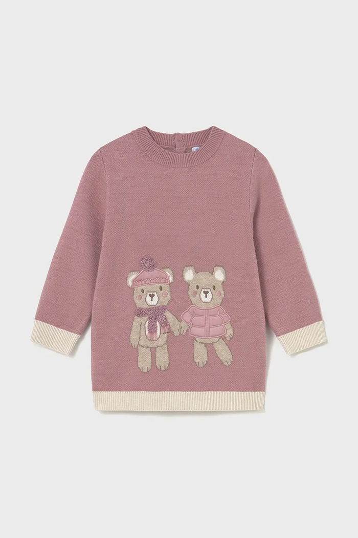 Dívčí šaty Mayoral mini růžová 2911.4D.Baby.9BYA