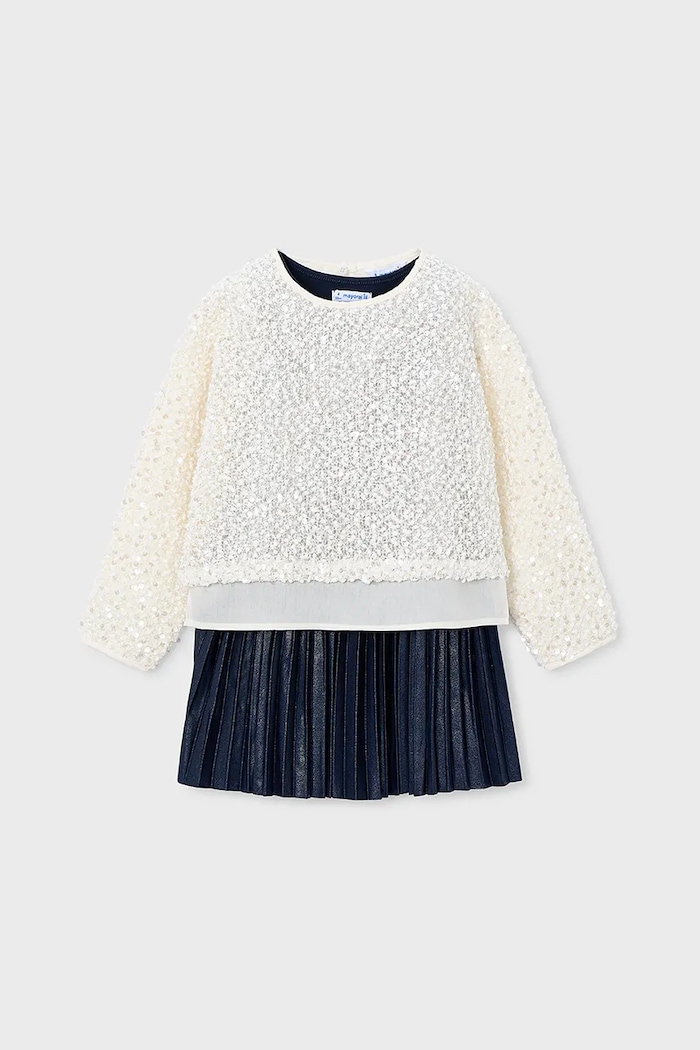 Mayoral sukienka dziecięca 4925.6M.Mini.9BYA niebieski AW25