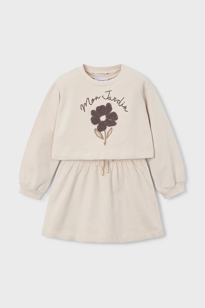 Mayoral Sukienka i bluza dziecięca 4927.6B.Mini.9BYA beżowy AW25