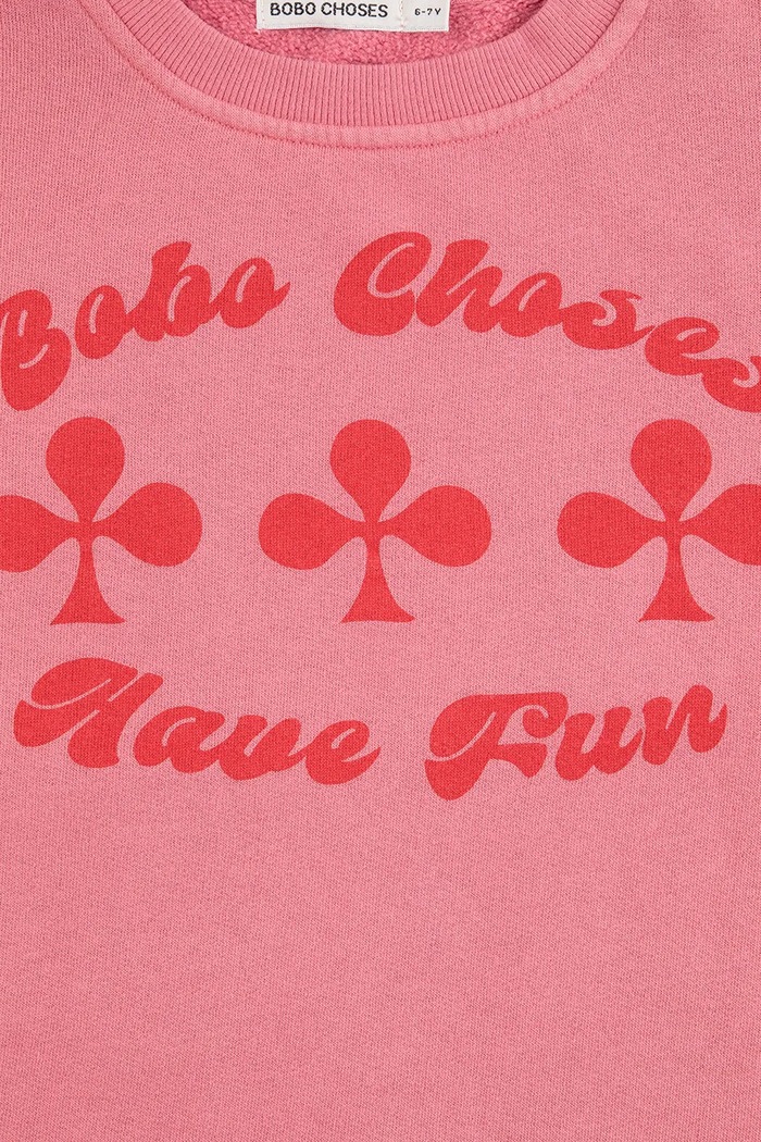 DÍVKA Dětské bavlněné šaty Bobo Choses Have Fun 225AC087 růžová