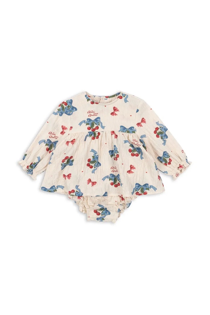 Konges Sløjd Rochie bebe ELIN ROMPER GOTS bej KS103795.9BYA