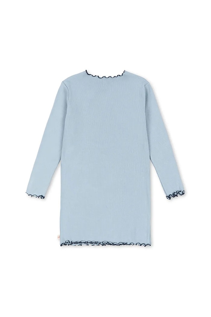 Konges Sløjd sukienka RIVI RIB DRESS OCS KS104073.9BYA niebieski AW25